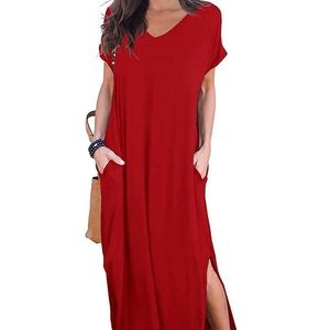 Maxi dress with pockets